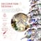7.5ft. Pre-Lit Flocked Rotating Slim Spruce Artificial Christmas Tree, Color Changing LED Lights